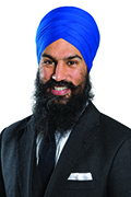 Headshot of Jagmeet Singh.