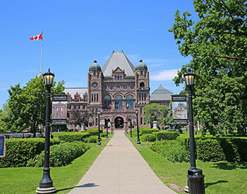 Front of the legislative building