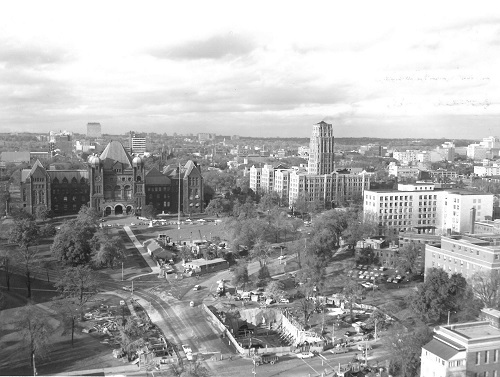 Construction de la ligne de métro de l'avenue University