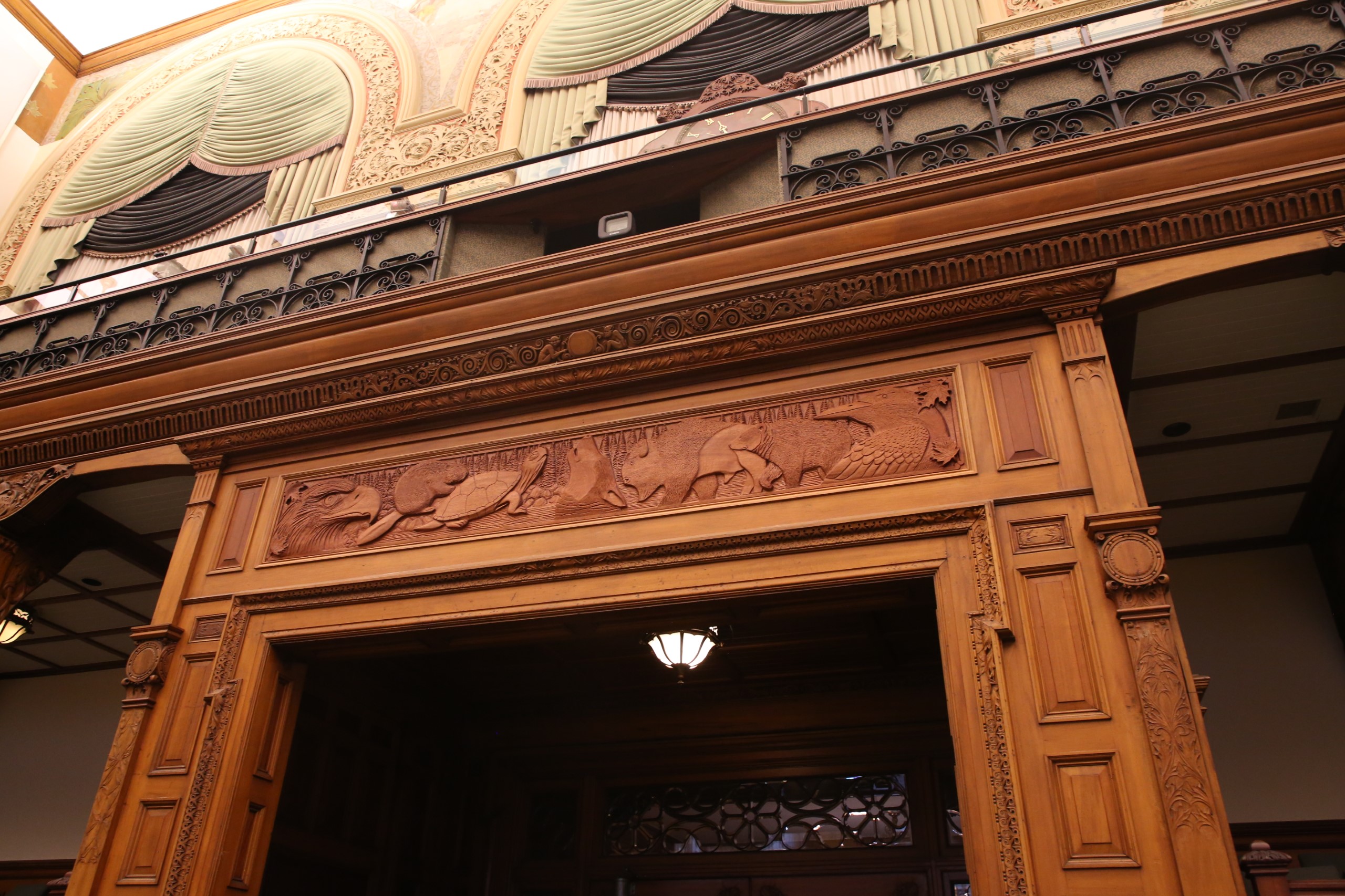 Picture of the Seven Grandfather Teachings carving