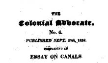 William Lyon Mackenzie's Colonial Advocate