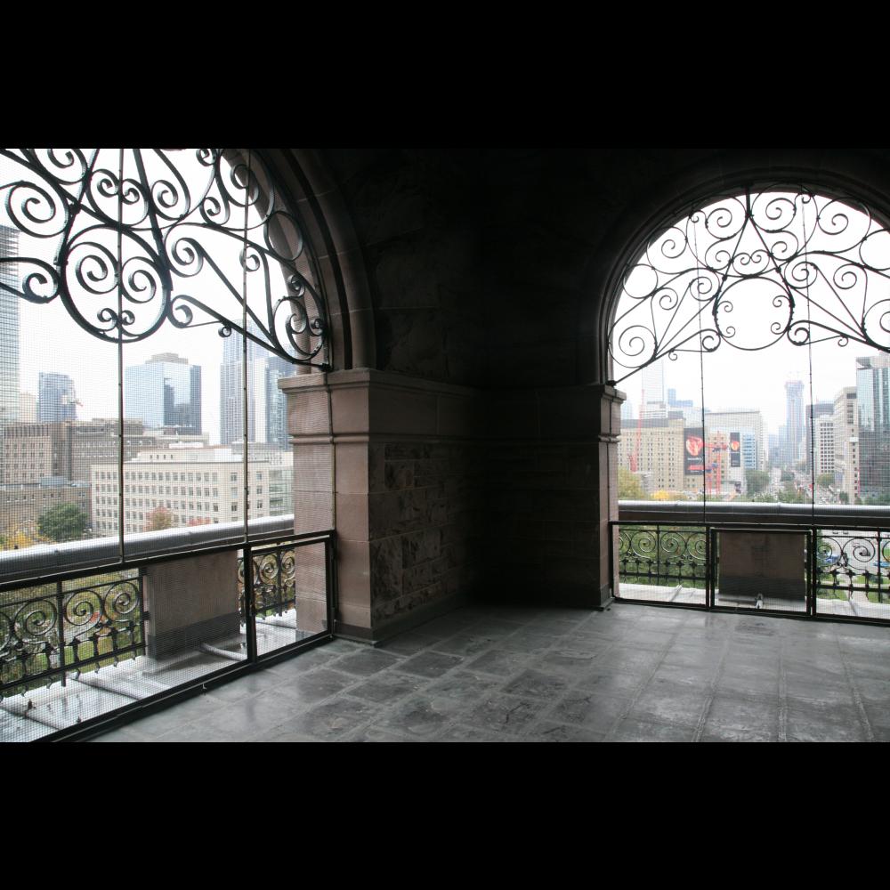 View from the attic of the Legislative Building, looking south-east.