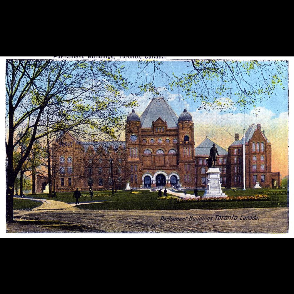 Legislative Building, viewed looking north, after the fire of 1909 renovations.