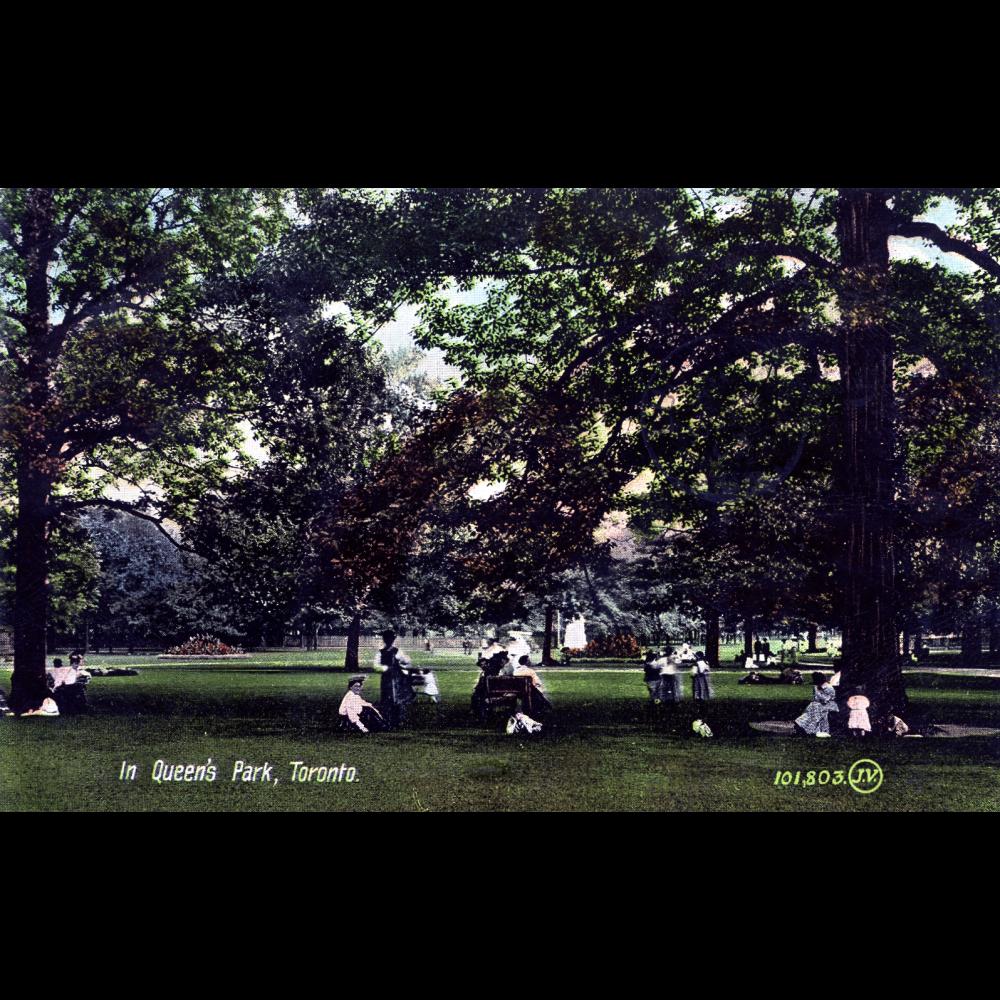 Members of the public enjoy the grounds of Queen’s Park.