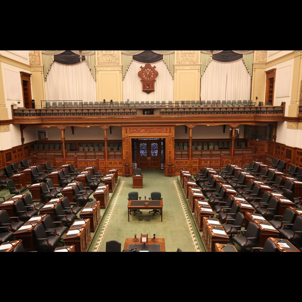 A picture of the Legislative Chamber at Ontario's Legislative Building