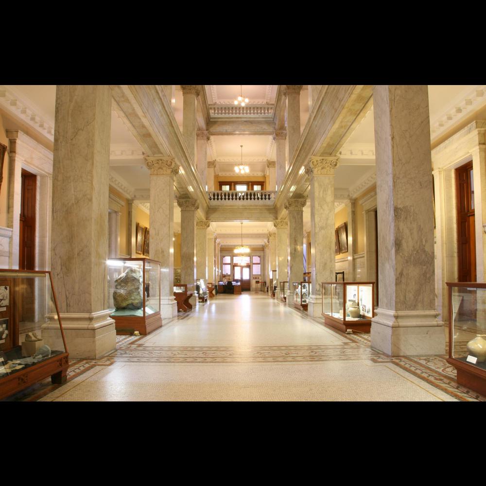 West wing of the Legislative Building with Community Exhibits.